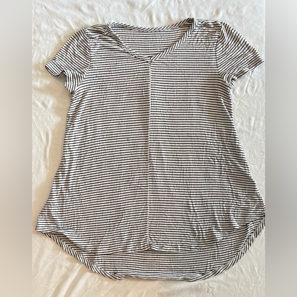 Black and White Striped Shirt